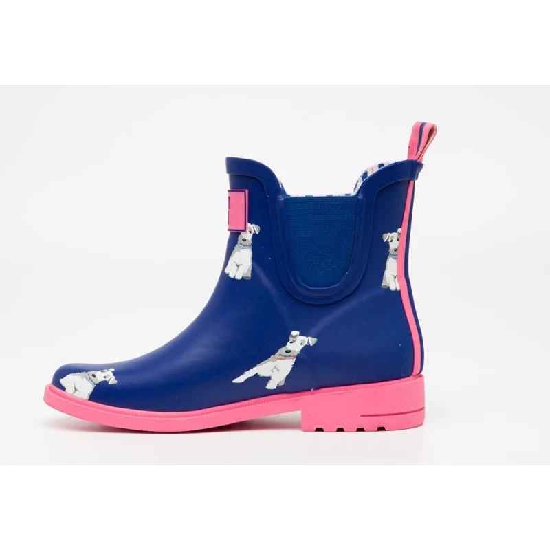China RB-002 beautiful unique style ladies rubber boots manufacturer