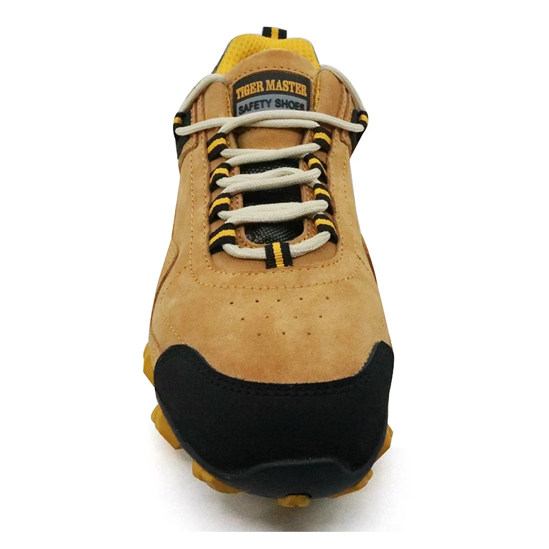 China RB1093 suede leather rubber sole CE steel toe cap stylish sport safety shoes manufacturer