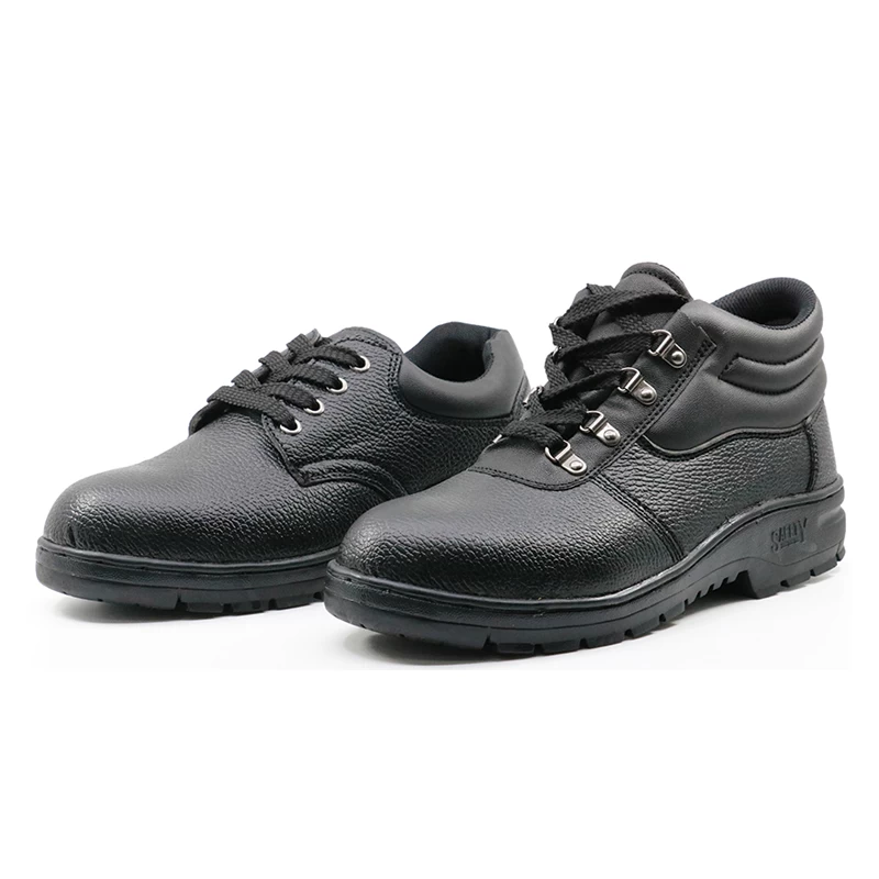 China RB1095 pu upper rubber sole cemented cheap construction safety shoes manufacturer