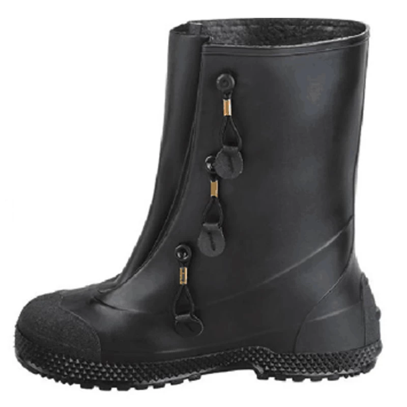 China SC001 slip resistant water proof chemical proof black PVC overshoes for mountain jungle manufacturer