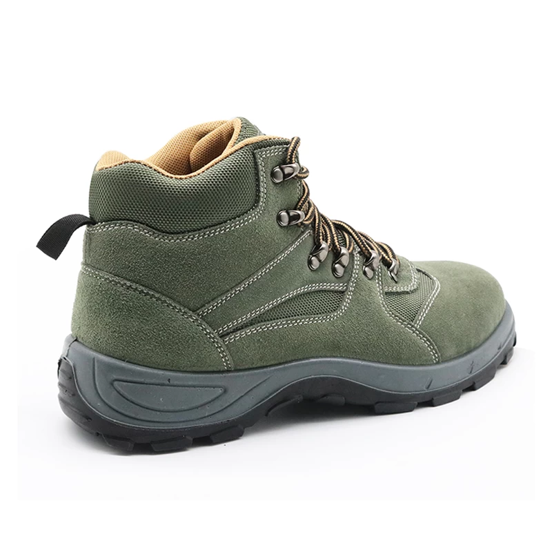 China SD1001 PU injection suede leather steel toe safety boots 200 joules manufacturer