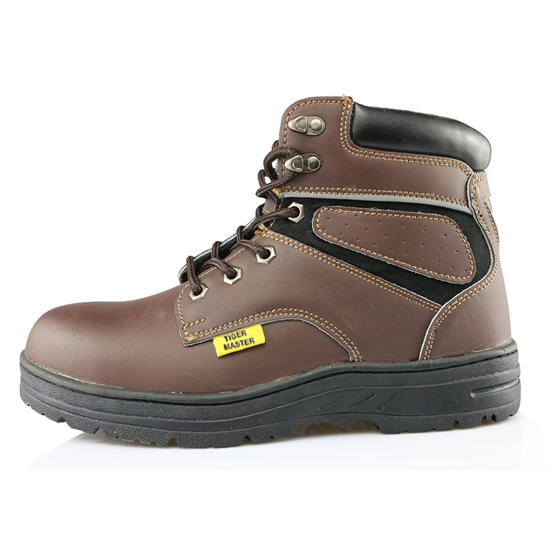China SD101 high ankle steel toe leather safety boots manufacturer