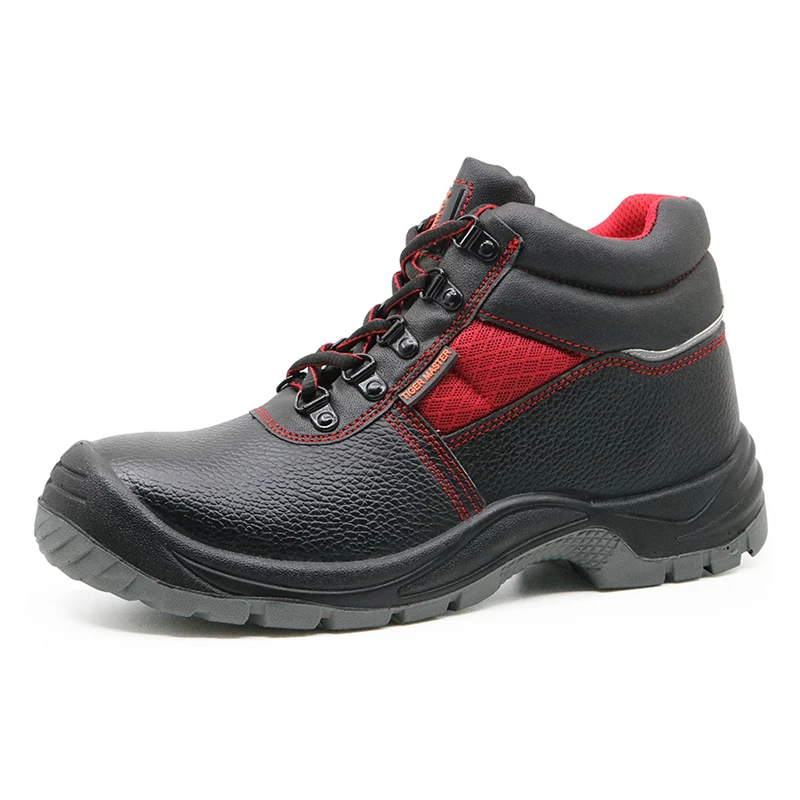 China SD3010 oil resistant black leather steel toe cap safety shoes manufacturer