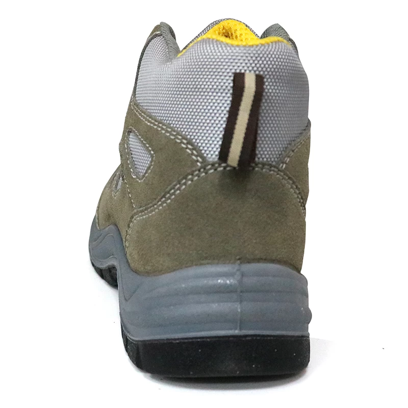 China SD3065 Anti slip suede leather low priced safety shoes men steel toe cap manufacturer