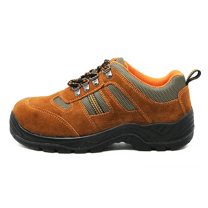 الصين SD5003 عدم الانزلاق جلد الغزال أحذية السلامة الرخيصة للورشة الصانع
