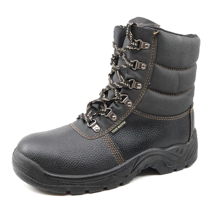 China SD5065 high ankle tiger master brand steel toe leather safety boots men manufacturer