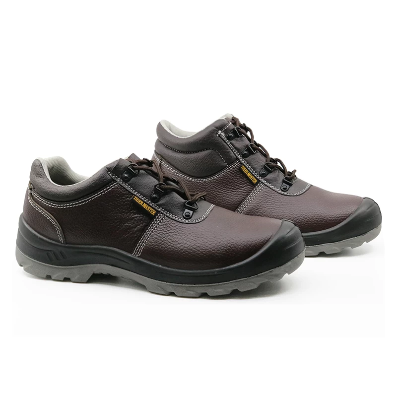 China SJ0190 china CE approved safety jogger leather safety shoes steel toe cap manufacturer