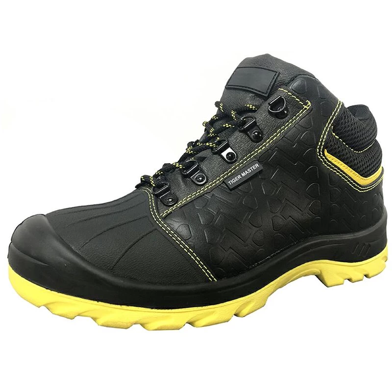 China SJ0220Y CE approved anti slip leather steel toe puncture proof safety shoes industrial manufacturer