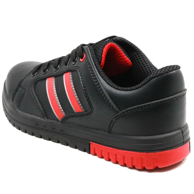 China SMR02 Black oil resistant composite toe anti static fashionable safety shoes sport manufacturer