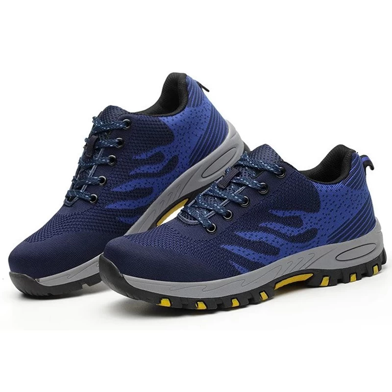 China SP009 fashionable breathable light weight woman men sport type safety shoes manufacturer