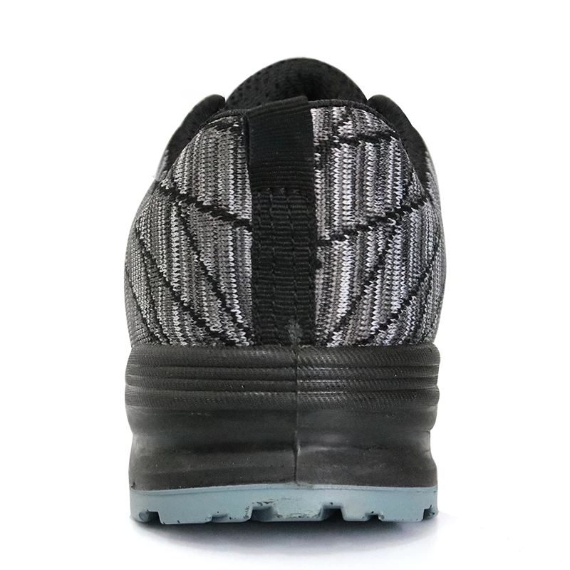 China SP020 pu injection lightweight plastic toe cap fashion sports safety shoes manufacturer
