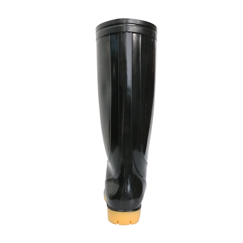 China SQ-BY 2 dollar non safety lightweight cheap black glitter pvc gumboots manufacturer