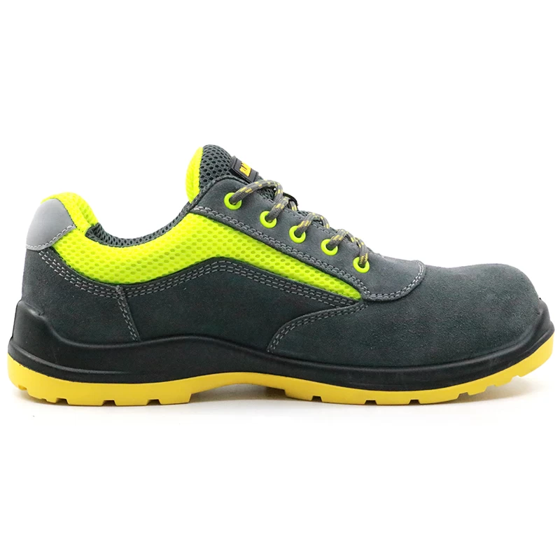 China SU027G lightweight breathable plastic toe cap sport type work shoes safety manufacturer
