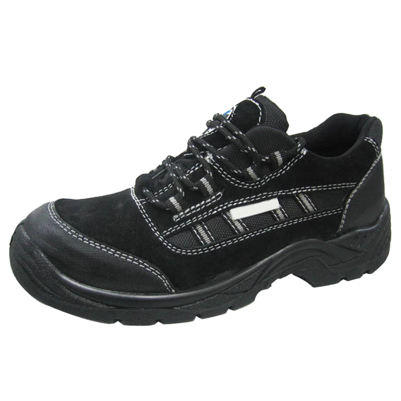 China Suede leather PU injection work safety shoes manufacturer