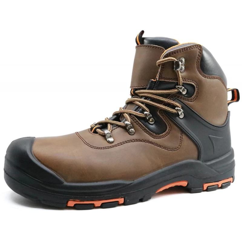 China TC001 heat resistant rubber sole steel toe safety boots shoes manufacturer