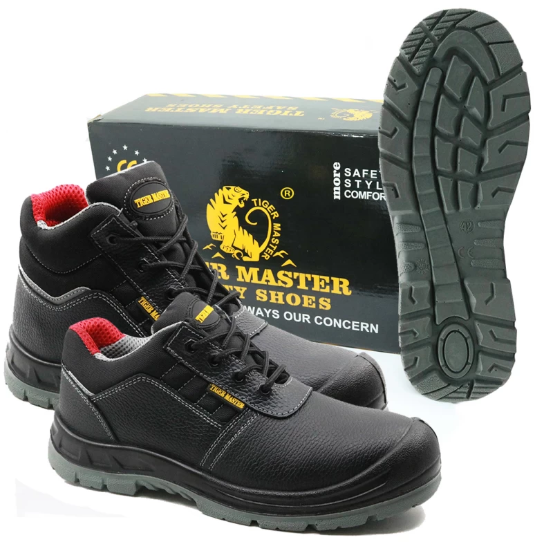 China TH005 Tiger master brand steel toe construction safety shoes for work manufacturer