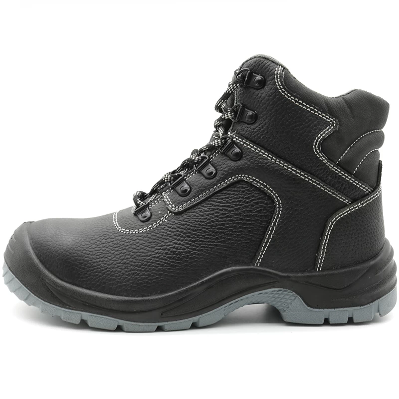 China TM001 Mid cut non-slip oil proof anti puncture men construction safety boots steel toe cap manufacturer