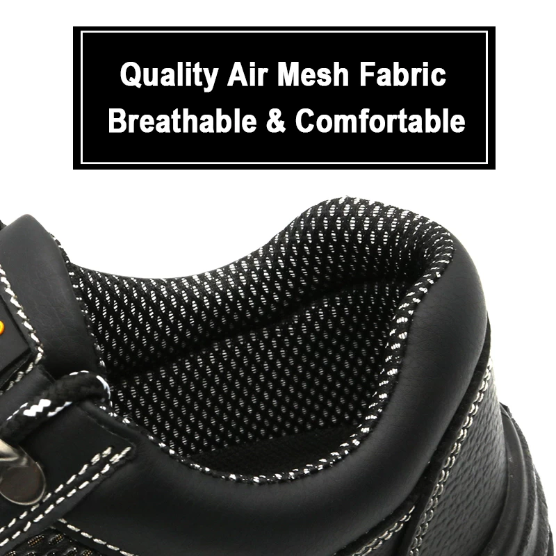 China TM003L Anti slip genuine leather oil water resistant anti static work safety shoes steel toe cap manufacturer