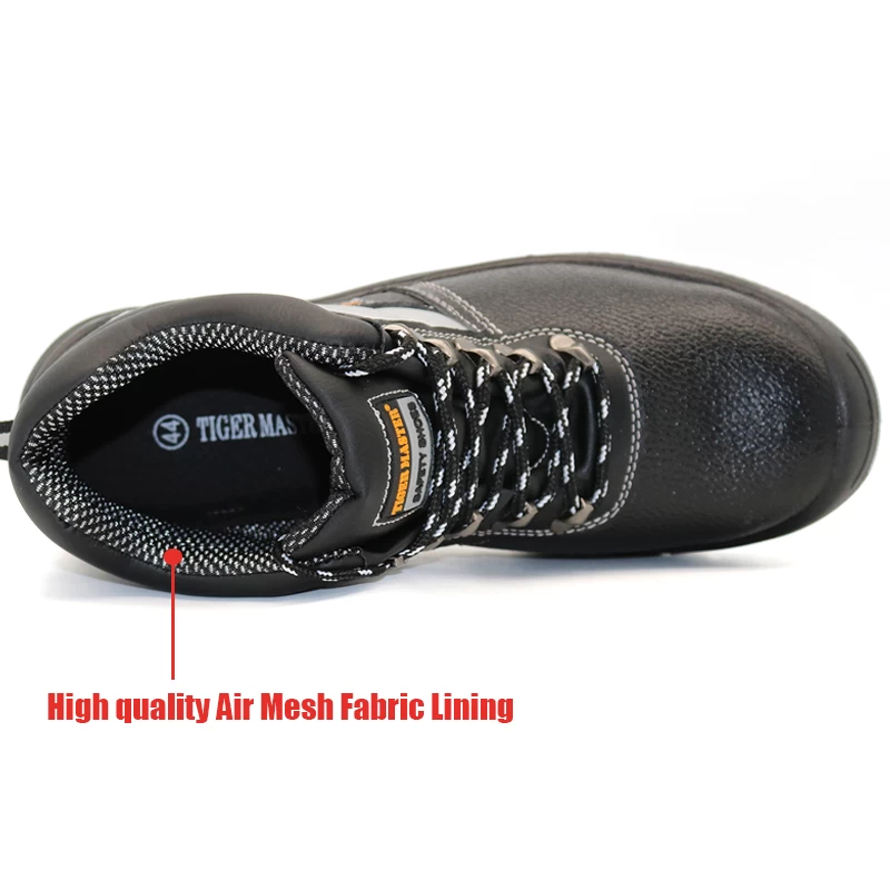 China TM004 Waterproof anti slip steel toe puncture resistant anti static mining safety shoes manufacturer