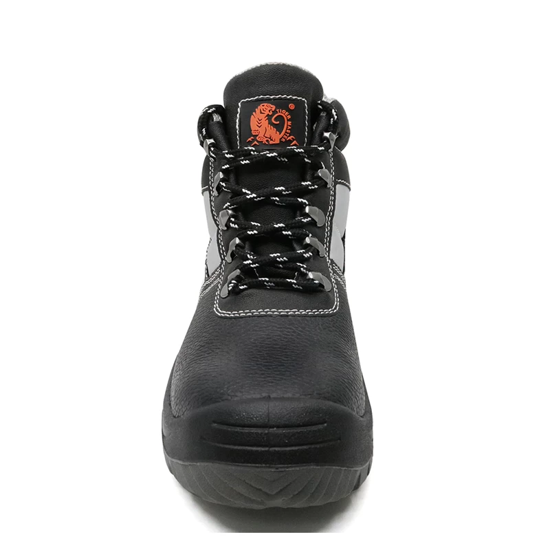 China TM004 best selling black leather steel toe cap anti static safety shoes work manufacturer