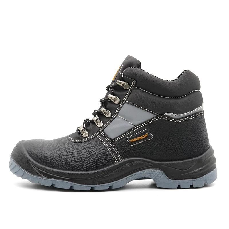 China TM004 oil acid resistant waterproof steel toe mid plate antistatic leather safety shoes S3 manufacturer