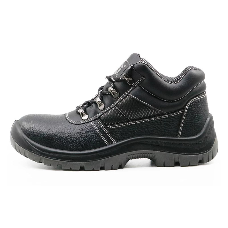 China TM003 China black oil resistant PU sole steel toe mining safety shoes for men manufacturer