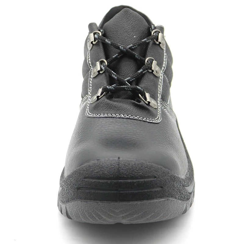 China TM008L Slip and water resistant genuine leather puncture proof construction safety shoes steel toe manufacturer