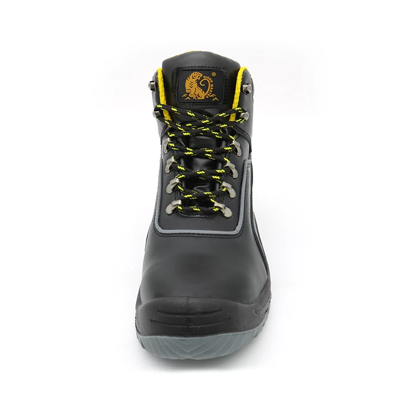 China TM021 Non-slip prevent puncture anti static industrial safety shoes mid cut steel toe manufacturer