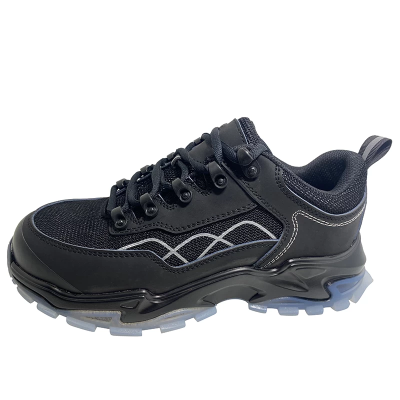 China TM1022 Non-slip TPU sole anti puncture lightweight sport safety shoes fiberglass toe manufacturer