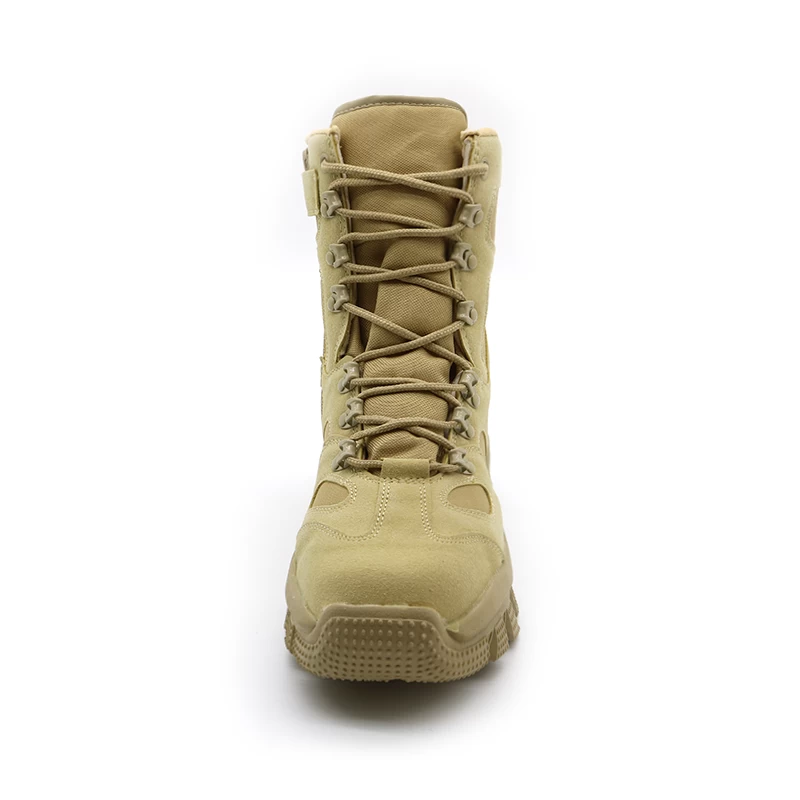 China TM127 Anti slip rubber outsole lightweight desert combat boots military army shoes manufacturer