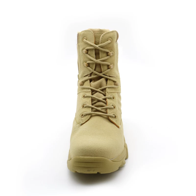 China TM128 Anti slip abrasion resistant rubber sole lightweight delta desert military boots manufacturer