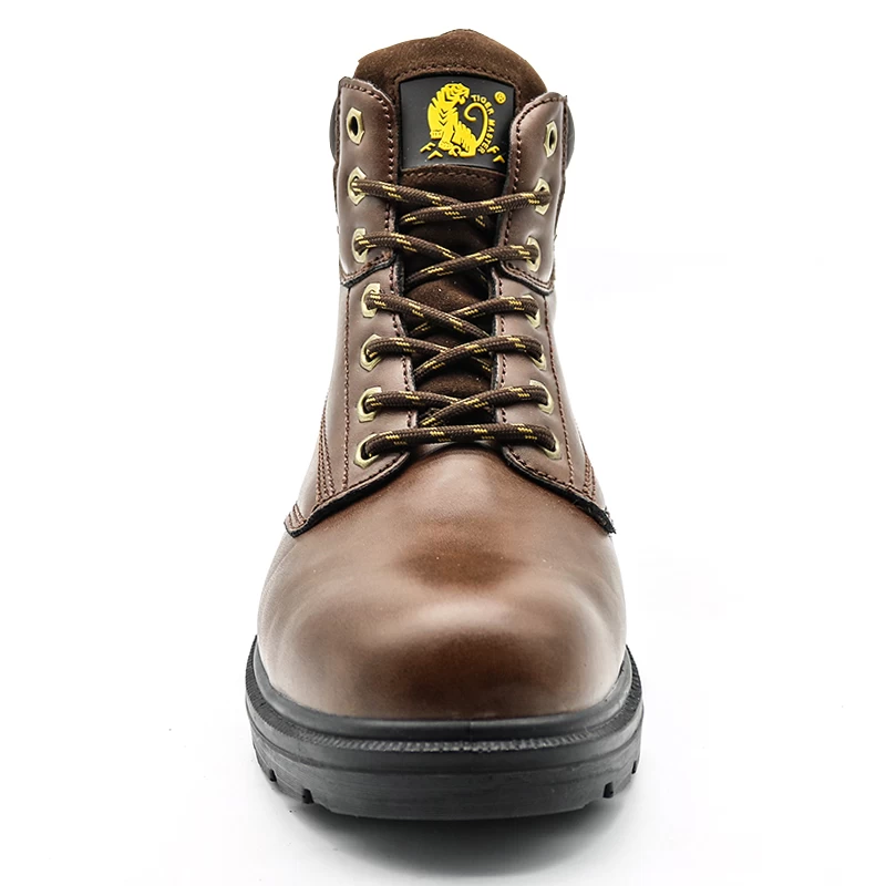 China TM1601 Oil acid resistant non-slip steel toe mid-plate industrial safety boots manufacturer