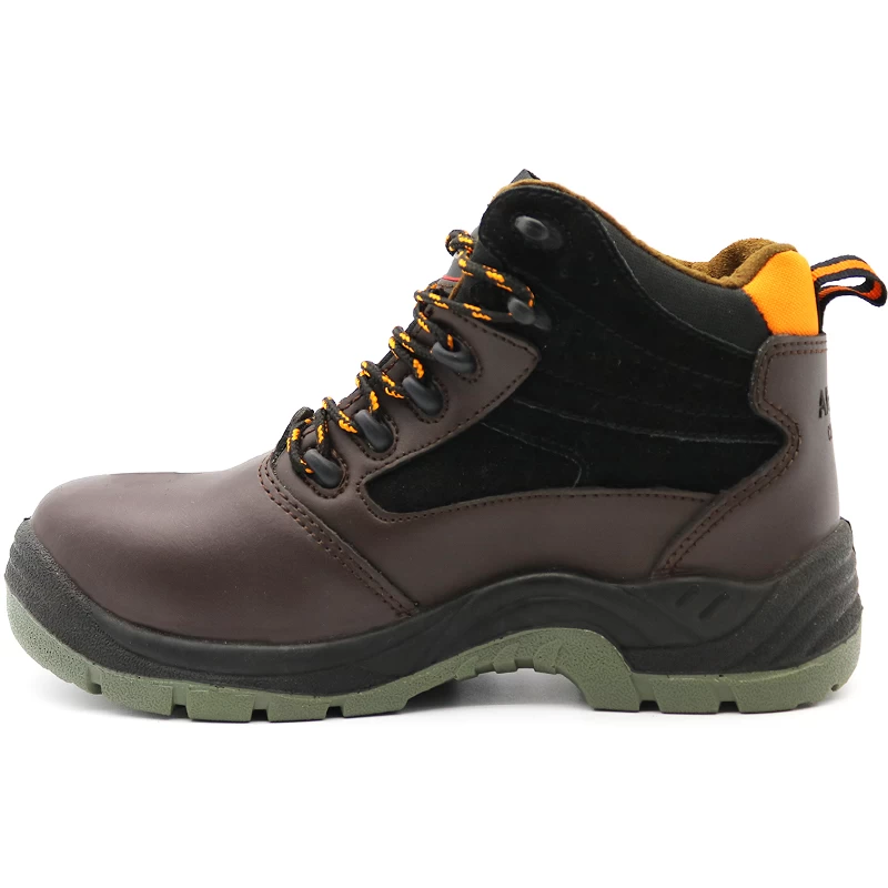 China TM2004 Oil slip resistant suede leather lining chile industrial safety shoes steel toe cap manufacturer