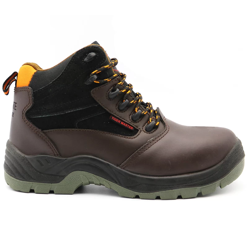 China TM2004 Oil slip resistant suede leather lining chile industrial safety shoes steel toe cap manufacturer