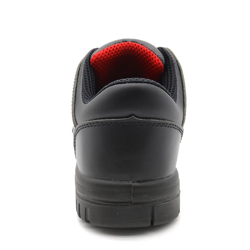 China TM202L CE anti slip PU outsole composite toe prevent puncture safety shoes black manufacturer