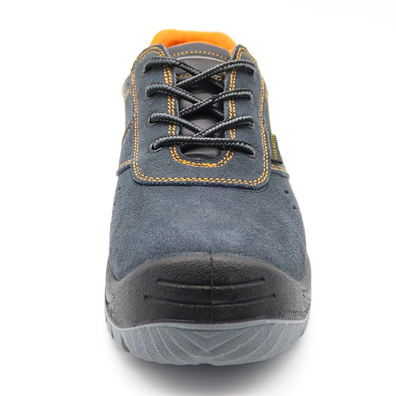 China TM2010 Anti slip suede leather puncture proof sport work shoes steel toe manufacturer