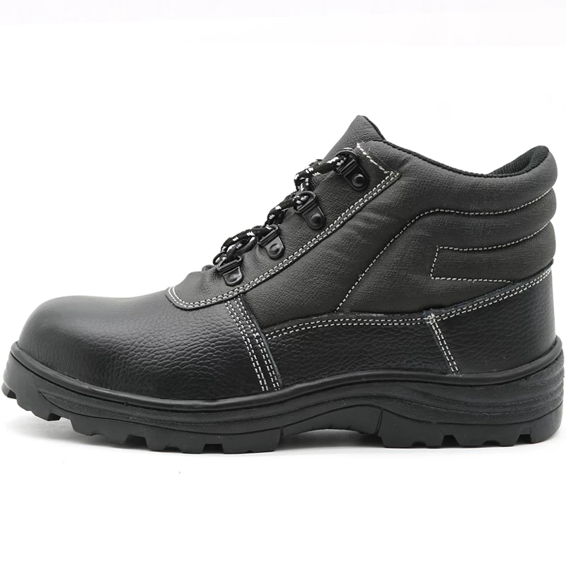 China TM2012 Oil acid resistant genuine leather steel toe prevent puncture mining safety boots manufacturer