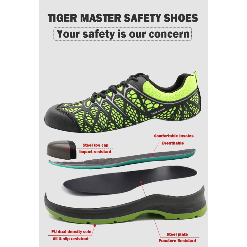 China TM2016 slip oil resistant KPU steel toe anti puncture sport type safety shoes 2021 manufacturer