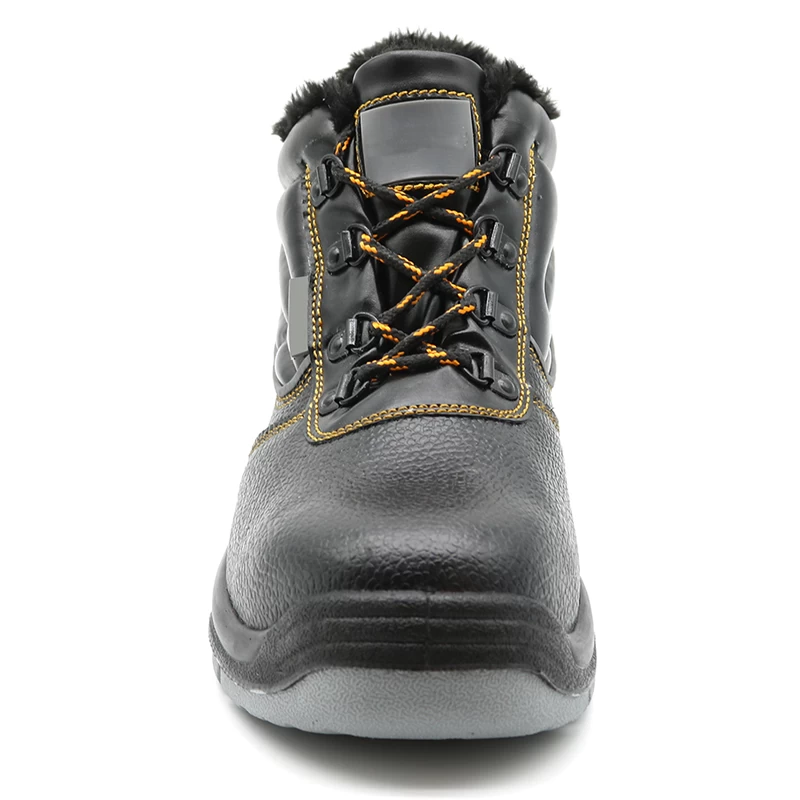 China TM2017 Anti slip prevent puncture fur lining winter safety shoes steel toe cap manufacturer
