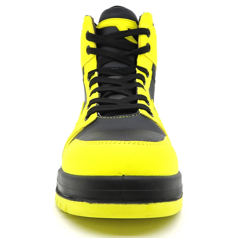 Китай TM216Y Кожа из микрофибры, противоскользящий композитный носок, предотвращает прокол, модная защитная обувь, спортивная обувь производителя