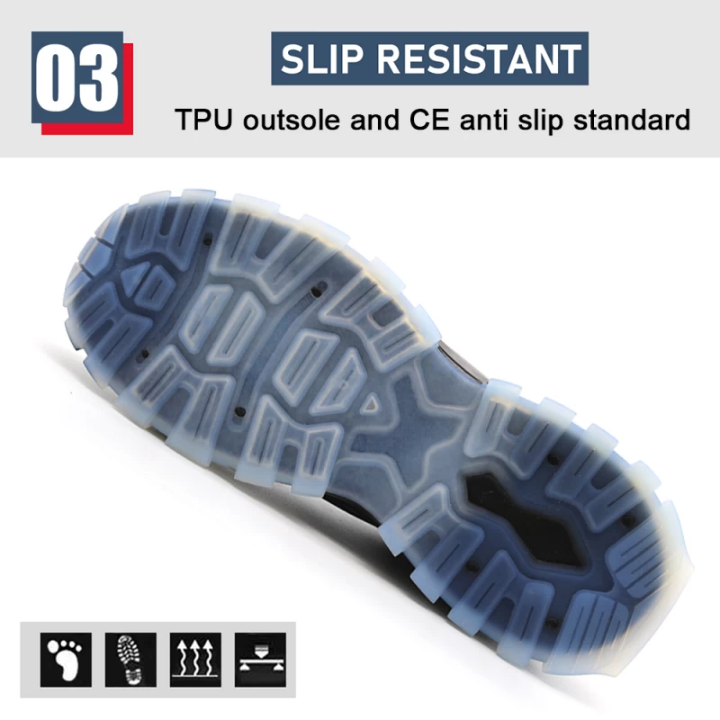 Китай TM236 Нескользящая подошва из ТПУ, композитный носок, защита от проколов, водонепроницаемая защитная обувь 2022 производителя