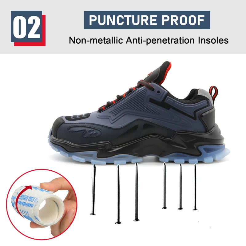 China TM237 Oil slip resistant composite toe anti puncture waterproof safety sport shoes manufacturer