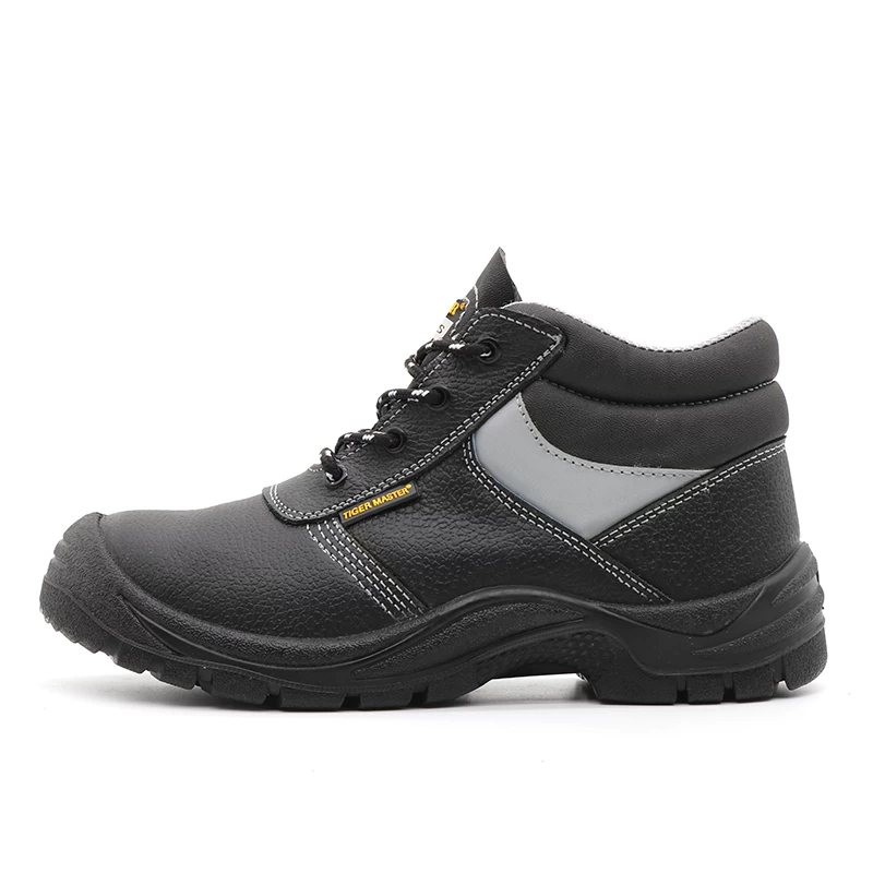 China TM034 Oil acid proof non-slip leather labour industrial safety shoes mid cut steel toe manufacturer