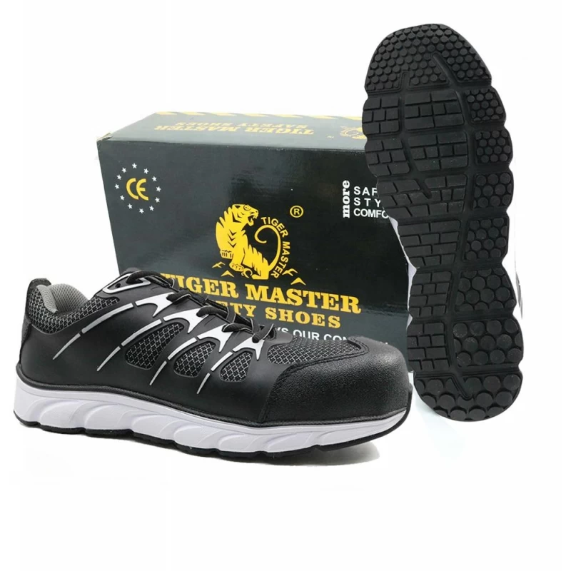 China TMC033 metal free lightweight fashion sport type safety shoes composite toe manufacturer