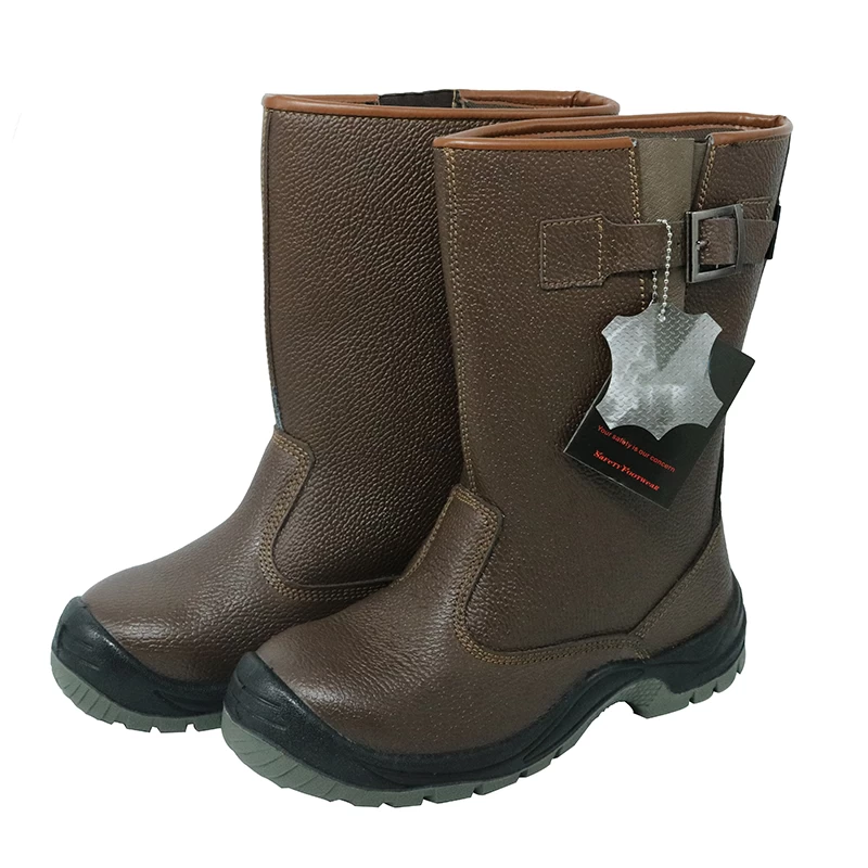 China W1002-BR leather welding work boots for welder manufacturer