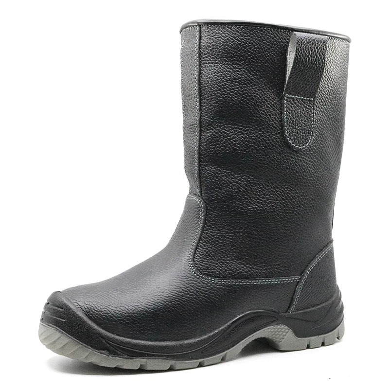 China W1015 slip resistant anti static steel toe leather safety welding boots manufacturer