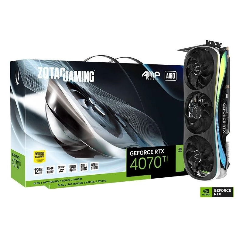 中国 ZOTAC GeForce RTX 4070 Ti グラフィック カード AMP AIRO GDDR6X 12GB メーカー