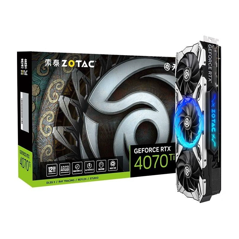 Китай Видеокарты ZOTAC GeForce RTX 4070 Ti APOCALYPSE OC GDDR6X 12 ГБ производителя