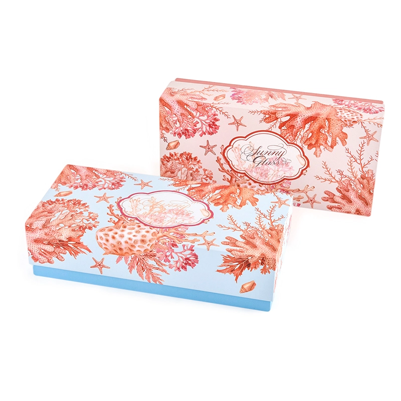 Coral Gift Packaging Box Candlestick Birthday Gift Box Empty Box