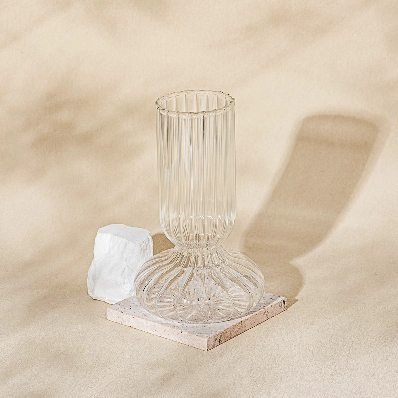 Marangyang custom na bubble spherical vase na dekorasyon sa sala na kaayusan ng bulaklak